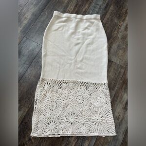House of Harlow Crochet Skirt Sz S